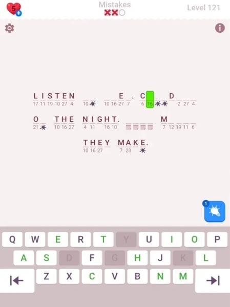 Cryptogram: Word Brain Puzzle